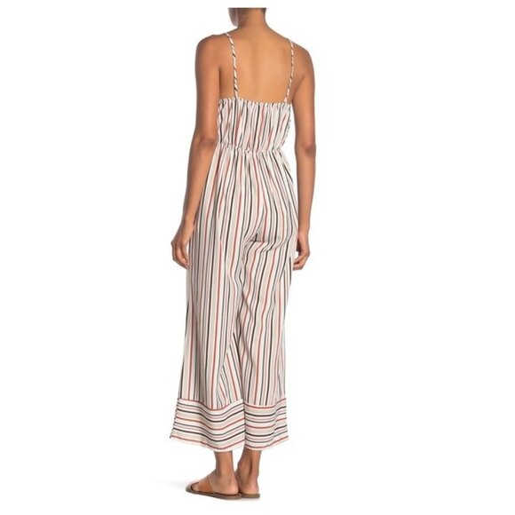 🎁 Papillon Bow Front Striped Jumpsuit - Picture 2 of 8